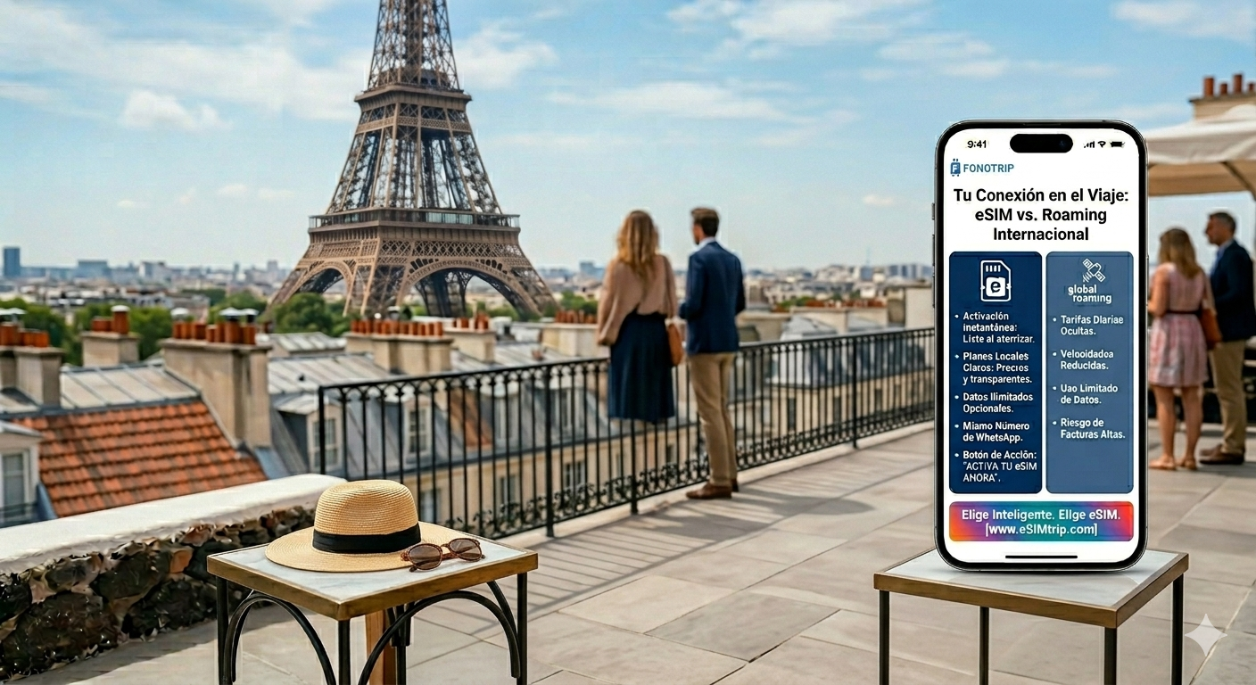 eSIM vs Roaming tradicional: ¿Cuál te conviene?
